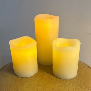 3 Flameless LED Candles Set